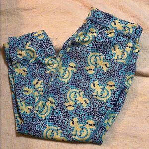 Disney stain glass Mickey Colorful Geometric Patterned running Pants